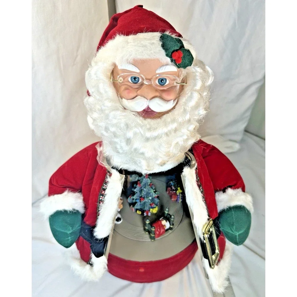 Vintage Twas The Night Before Christmas Animated Santa See Pictures